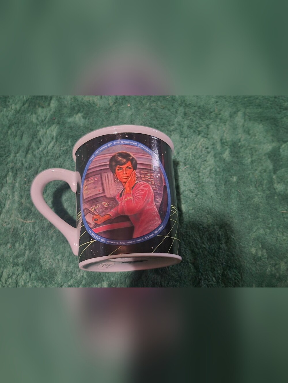 Vintage 1983 Uhura Mug from The Hamilton Collection Star Trek